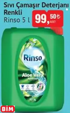 RİNSO  SIVI ÇAMAŞIR DETERJANI RENKLİ